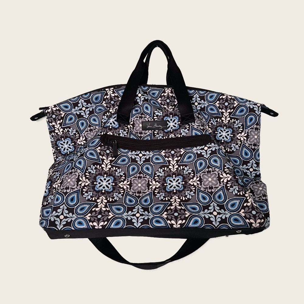 Vera Bradley Sierra Blue Large Travel Duffel Bag